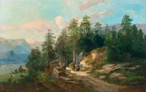 von Ehrmanns Theodor Freiherr 1843-1923,Eine Saalbacher Landschaft,1899,Palais Dorotheum 2022-09-08