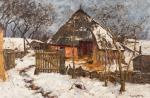 von EICKEN Elisabeth 1862-1940,Das Dornenhaus im winterlichen Tauschnee,Ahrenshoop DE 2023-08-05