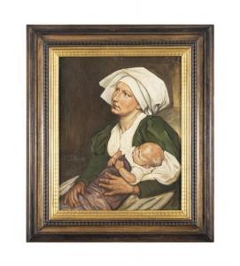 von GEBHARDT Eduard 1838-1925,Mother and Child,Adams IE 2023-02-14