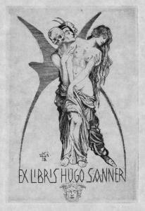 von GEIST Karl Ritter 1800-1900,Ex Libris Hugo Sanner,1921,Galerie Bassenge DE 2020-06-03