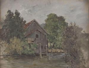 von GIETL Josua 1847-1922,MILL BY THE WATER,Hargesheimer Kunstauktionen DE 2022-09-07