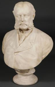 von GLEICHEN Feodora, Countess 1861-1922,Bust of man with Mutton Chops,1885,Jackson's US 2018-11-27