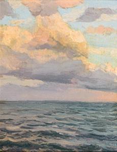 von GLEICHEN RUSSWURM Heinrich Ludwig 1836-1901,Wolken vor Helgoland,1889,Wendl DE 2020-10-22