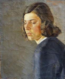 von GRITSCHKER KUNZENDORF Anna 1871-1930,Portrait,1932,Antonija LV 2017-09-04