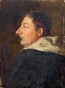 VON GRUTZNER Eduard 1846-1925,Portrait of a cleric,1900,Galerie Koller CH 2016-09-23