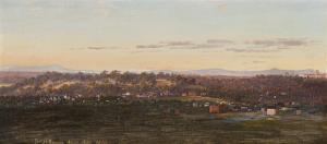 VON GUERARD Eugen Johann Joseph 1811-1901,DISTANT VIEW TOWARDS YARRA BEN,1871,Deutscher and Hackett 2013-04-24