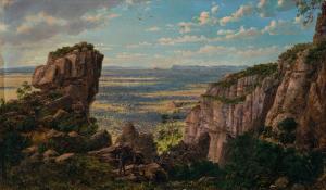 VON GUERARD Eugen Johann Joseph 1811-1901,MOUNT ARAPILES TOWARDS THE GRA,1870,Deutscher and Hackett 2022-09-14