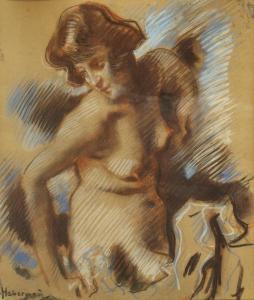 von HABERMANN Hugo, Freiherr 1849-1929,Female nude,Neumeister DE 2022-09-28