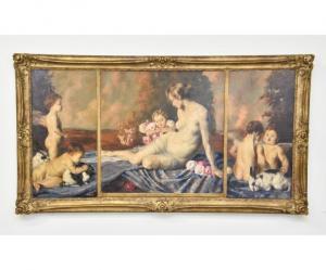 von HAMME VOITUS Peter 1880-1936,a nude surrounded by cherubs,Wiederseim US 2021-02-26