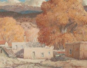 von HASSLER Carl 1887-1969,Autumn Time in Rio Trampas, New Mexico,1940,Bonhams GB 2021-08-04