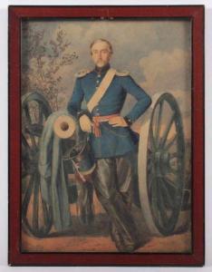 VON HAYN Ernst,Portrait des Oberleutnants Friedrich Anton Erhard ,1852,Von Zengen 2018-06-15