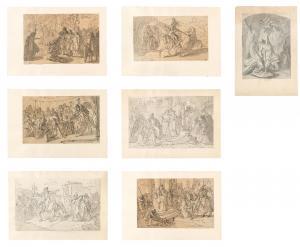 von HECKEL August 1824-1883,A set comprising seven drawings, presumably desig,1866,Palais Dorotheum 2022-09-28