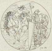 von HECKEL August 1824-1883,Siegfried zaehmt Brunhilde,Winterberg Arno DE 2020-10-17