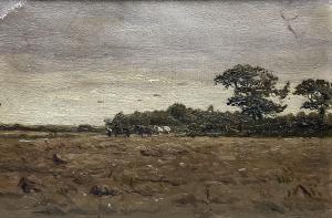Von HERKOMER Hubert 1849-1914,Ploughing Landscape,Duggleby Stephenson (of York) UK 2024-02-02