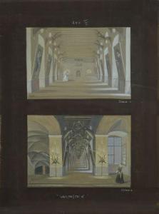 von HESSEN Heinrich 1926-1999,Copia di bozzetti scenografici per Walle,Galleria Pananti Casa d'Aste 2016-02-13