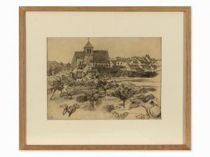 Von HOFMANN Ludwig 1861-1945,Village View,c.1910,Auctionata DE 2015-09-23