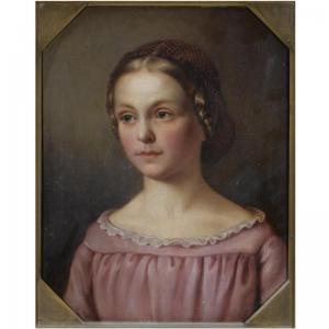 VON HOLNSTEIN COUNT CLEMENS 1821-1879,POTRAIT OF A GIRL, BUST-LENGTH,1834,Sotheby's GB 2008-12-17