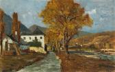 VON HORMANN Theodor 1840-1895,A view of the Eisack near Brixen,1924,Palais Dorotheum AT 2017-10-19