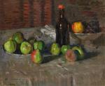 Von JAWLENSKY Alexej 1864-1941,Stilleben mit Äpfeln undFlasche,Lempertz DE 2010-06-02
