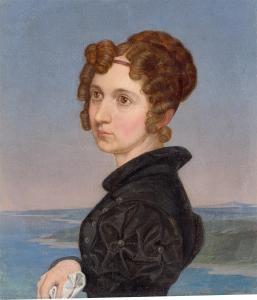 von KÜGELGEN Wilhelm,Porträt der Schwester Adelheid von Kügelgen,1827,Villa Grisebach 2021-06-09