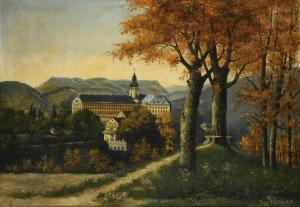 von KAULBACH Friedrich August,Blick auf Schloss Heidecksburg in Rudolstadt,Wendl 2023-10-25