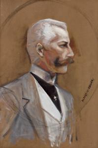 von KELLER Albert 1844-1920,Selbstportrait,Palais Dorotheum AT 2007-12-10
