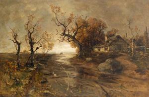 von KLEVER Julius Sergius 1850-1924,Autumn Landscape,1895,Desa Unicum PL 2024-04-16