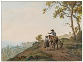 von KOBELL Wilhelm Alexander W,Encounter along the road,1798,im Kinsky Auktionshaus 2015-11-26
