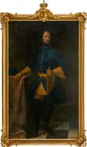 von KRAFFT David,Porträtt av Karl XII (1682‑1718), kung av Sverige,,Uppsala Auction 2021-12-08