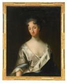 von KRAFFT David 1655-1724,Porträtt av prinsessan Hedvig Sofia  kläd,1681,Stockholms Auktionsverket 2006-06-02