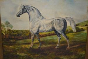 VON KUNSBERG Ludwig,white horse in a landscape,Lawrences of Bletchingley GB 2020-07-21