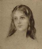 Von LENBACH Franz Seraph 1836-1904,Portrait of a young lady,Christie's GB 2010-12-14