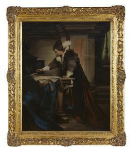 von LIEZEN MAYER Alexander Sándor 1839-1898,Queen Elizabeth I Signing the Death Warran,Leonard Joel 2020-08-25