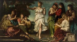 von LIPHART Ernest Friedrich,Allegory of the Performing Arts,1871,Shapiro Auctions 2016-12-10