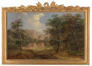 von MANSKIRSCH Jakob 1710-1766,A wooded landscape,Palais Dorotheum AT 2012-06-11