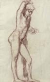 von MAREES Hans 1837-1887,Study of a male figure, in half profile,Christie's GB 2011-12-13