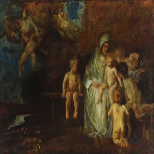 VON MARR Carl 1858-1936,The Virgin Mary and Jesus surrounded by putti,Bruun Rasmussen DK 2012-04-02
