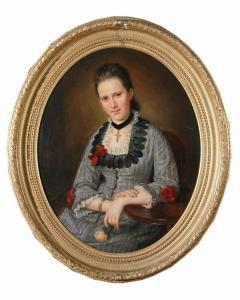 VON MARTENS Louise,Portrait einer jungen Frau,1879,Walldorf DE 2020-06-25