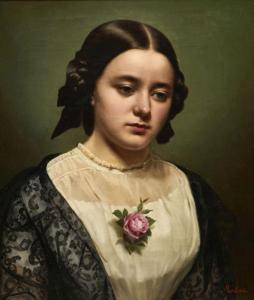 von martens Luise Henriette 1828-1894,Bildnis eines jungen Mädchens,Kastern DE 2022-11-19