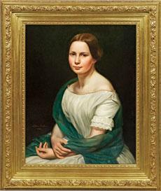 von martens Luise Henriette 1828-1894,Bildnis eines Mädchensin weißem Sommerkleid,Schloss 2010-09-18