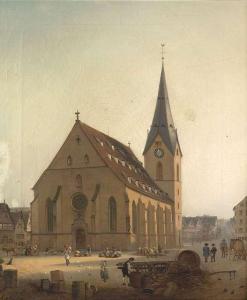 von martens Luise Henriette 1828-1894,Leonhardskirche at Stuttgart,Nagel DE 2010-10-06