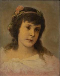 Von MAX Gabriel Cornelius 1840-1915,Portret van een jonge vrouw,Venduehuis NL 2024-02-28