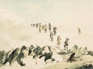 VON MECHEL / Christian Chretien 1737-1817,Voyage de Mr. de Saussure a la Cime du Mont-,1790,Schuler 2019-06-26