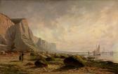 von MOELLER Reinhold 1847-1918,Steilküste bei Dover an einem sonnigen Morgen,1883,Zeller 2012-09-13