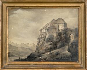 VON MORO Caroline,"Die Hollenburg mit Blick in das Rosental",1862,Palais Dorotheum 2012-12-05