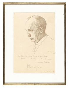 von NOTENBLATT Richard Strauss 1864-1949,portrait of Leonhard Fanto,Palais Dorotheum AT 2022-09-07