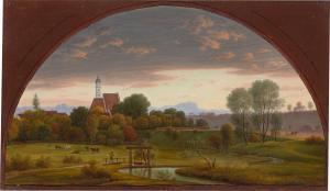 Von OLIVIER Friedrich 1791-1859,The Pilgrimage Church of the Assumption of the,2020,Villa Grisebach 2023-06-01