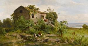 von PERBANDT Carl 1832-1911,Redwood house,1873,Bonhams GB 2013-08-06