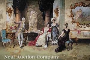 von PERSOGLIA Franz 1852-1912,The Suitor,Neal Auction Company US 2008-10-12