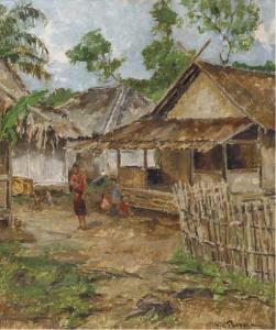 von PLESSEN Victor 1900-1988,View in Kampong,Christie's GB 2005-10-04